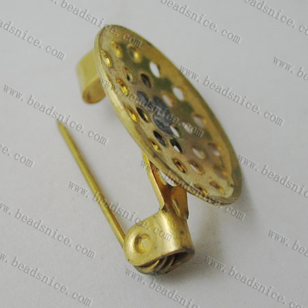 Brooch Jewelry Findings,Brass,pad:20mm, nickel free,