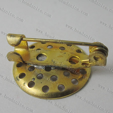 Brooch Jewelry Findings,Brass,pad:18mm, nickel free,