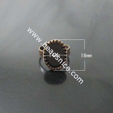 Brass Bezel Ring Settings,size:7 ,lead-safe,nickel-free,round,