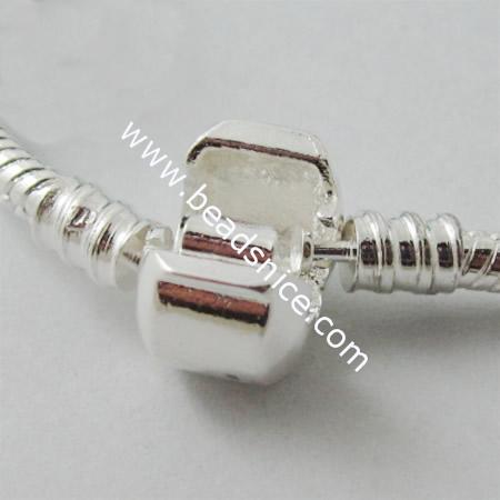 European Style Bracelet,9x10mm,9x14mm,5x23mm,7.7inch,Clasp：10mm,