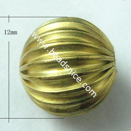 China beads   brass  round
