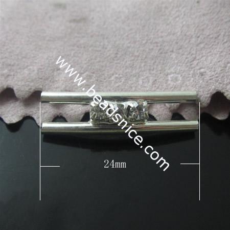 Brass Tube,24X6.5mm,Hole:1mm,Nickel-Free,Lead-Safe,