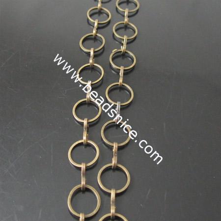 Hand Brss Chain,8x1mm,Nickel-Free,Lead-Safe,