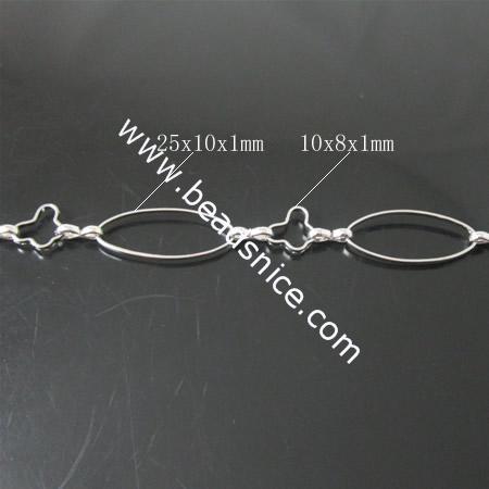 Hand Brss Chain,10x8x1mm,25x10x1mm,Nickel-Free,Lead-Safe,