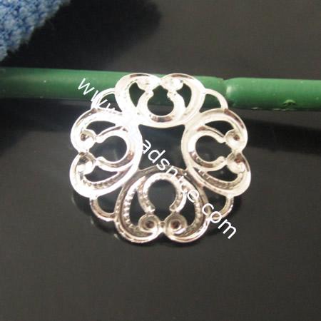 Brass Filligree Components,20mm,Nickel-Free,Lead-Safe,