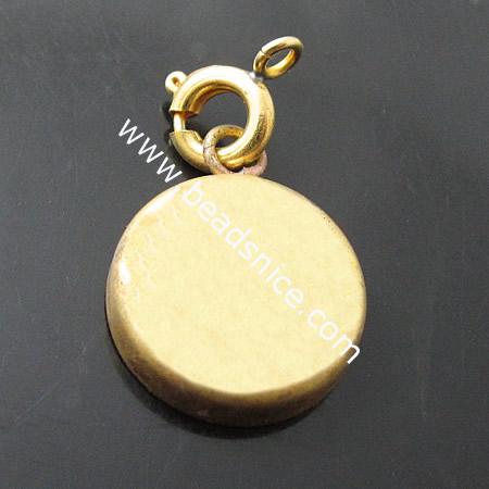 Brass Pendants,31x20mm,Nickel-Free,Lead-Safe,