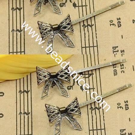 Brass Hairpins,20x20mm,animal,Nickel-Free,Lead-Safe,