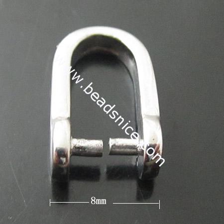 Stainless Steel Pendant Bail,4x14x8mm,