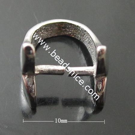 Stainless Steel Pendant Bail,10x13x10mm,