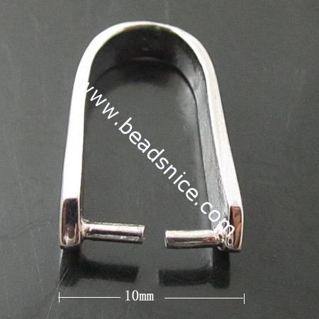 Stainless Steel Pendant Bail,5x18x10mm,