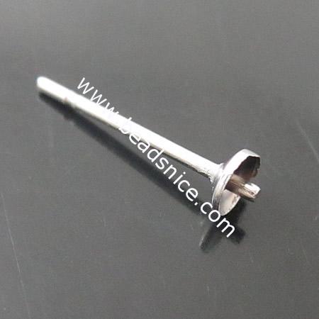 Stainless Steel Earring Finding,12x3x0.8mm,