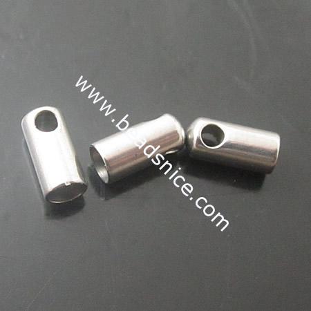 Stainless Steel End Caps,9x3mm,hole 2mm
