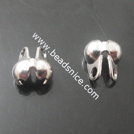 Stainless Steel Beads Tips,5x5x2mm,