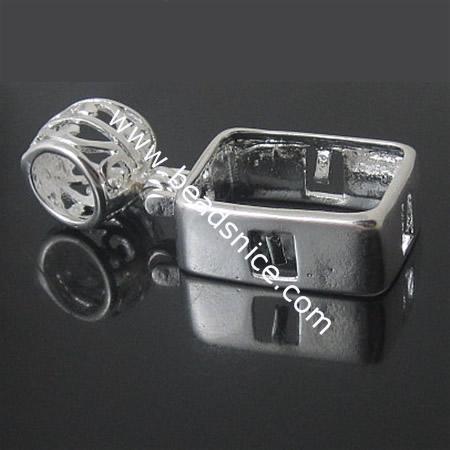 Open bezel pendant blanks,lead-safe,nickel-free,rectangle,