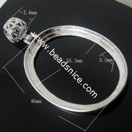 Open bezel pendant blanks,lead-safe,nickel-free,oval,