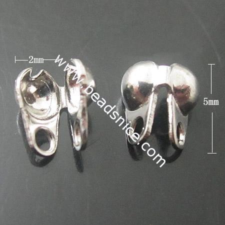 Stainless Steel Beads Tips,5x2mm,