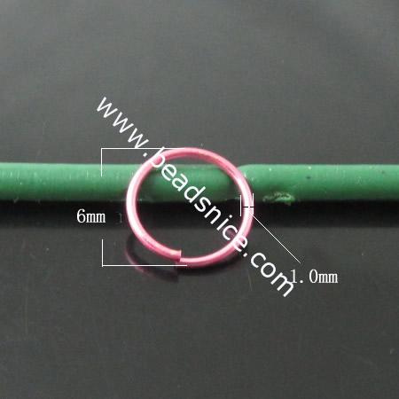 Brass Jump Ring,1.0x6mm,Nickel-Free,Lead-Safe,