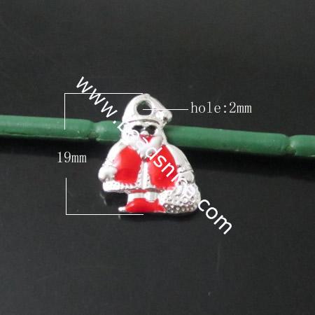 Zin Alloy Pendant，19X15X3mm，Hole:2mm，Nickel-Free，Lead-Safe，