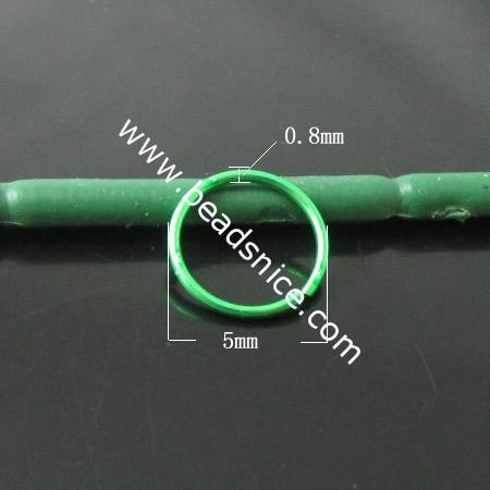 Brass Jump Ring,0.8x5mm,Nickel-Free,Lead-Safe,
