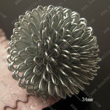 Iron thread wire flower wholesale jewelry findings nickel-free