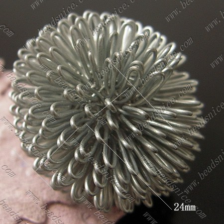 Iron thread wire flower wholesale jewelry components nickel-free more styles for choice