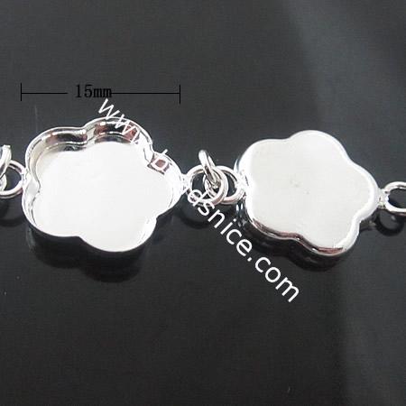 Brass Necklace Chain,12x15x15mm,Nickel-Free,Lead-Safe,