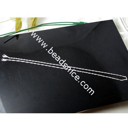 Fashion jewelry chain 19 inch singapore chain necklace wholesale jewelry findings brass nickel-free lead-safe