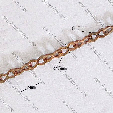 Peanut chain link fancy ornate crinkle chain links wholesale jewelry chain brass nickel-free lead-safe assorted style available