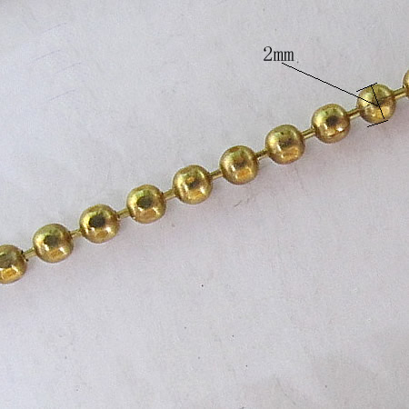 Ball bead chain necklace ball chains wholesale fashion jewelry making supplies brass nickel-free lead-safe assorted colors avail