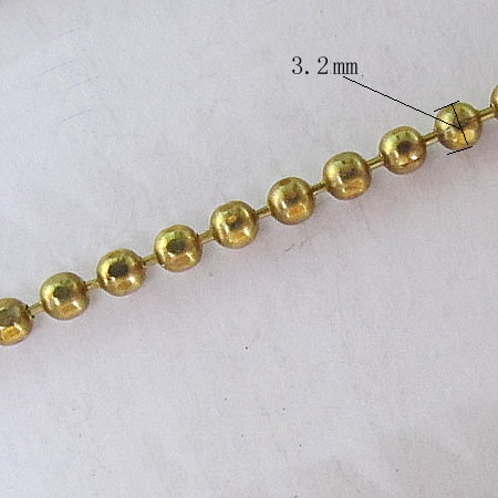 Ball chain small beads chain necklace wholesale fashion jewelry chain brass nickel-free lead-safe assorted size available DIY