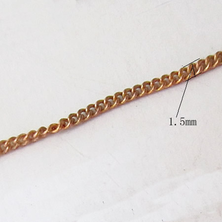 Curb link chain necklace twisted curb chains wholesale fashion jewelry chain brass nickle-free lead-safe more size for choice