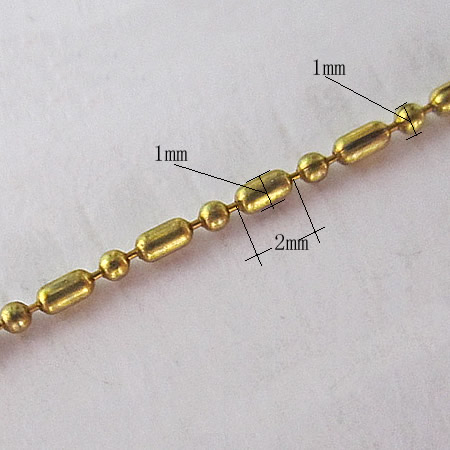 Metal chain bead bar chains ball chains necklace wholesale fashion jewelry making supplies brass nickel-free lead-safe DIY