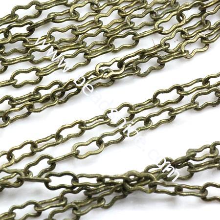 Decorative chain peanut chain for necklace bracelet DIY wholesale jewelry chain brass nickle-free lead-safe assorted colors avai