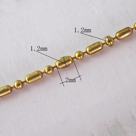 Necklace chain fashion bead bar chains for bracelet DIY wholesale vogue jewelry components brass nickel-free lead-safe