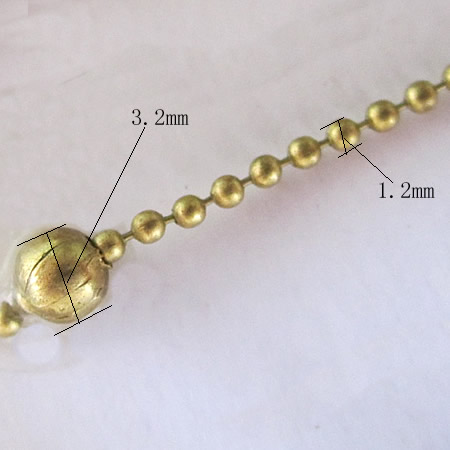 Ball chain necklace metal chains  bead chain wholesale fashion jewelry findings brass assorted size available DIY