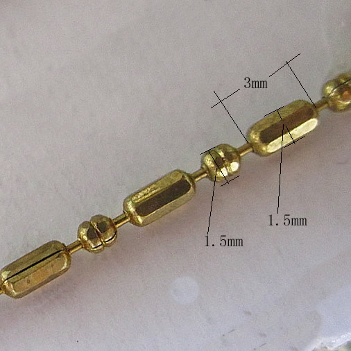 1+1 ball chain necklace bar ball chain wholesale fashion jewelry findings brass nickle-free lead-safe assorted size available