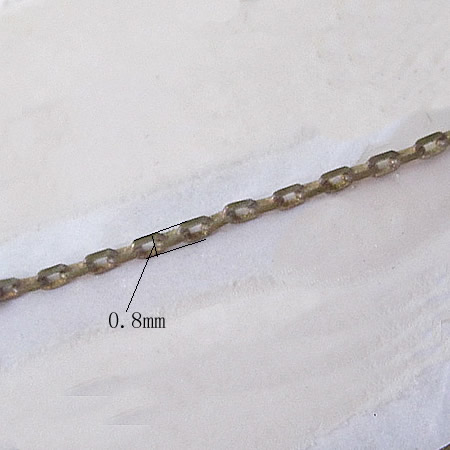 Open link chain metal oval chain necklace wholesale fashion jewelry findings brass nickle-free lead-safe DIY assorted size avail