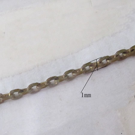 Decorative oval chain metal chain necklace wholesale jewelry findings brass nickle-free lead-safe assorted size available DIY