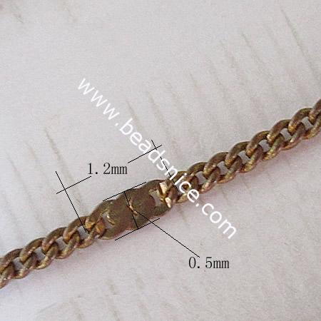 Metal link chains curb chain necklace cable chains DIY wholesale fashion chain jewelry making supplies nickle-free lead-safe