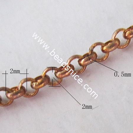 Rolo chain necklace cable chain bracelet wholesale vintage jewelry chain brass DIY nickel-free lead-safe