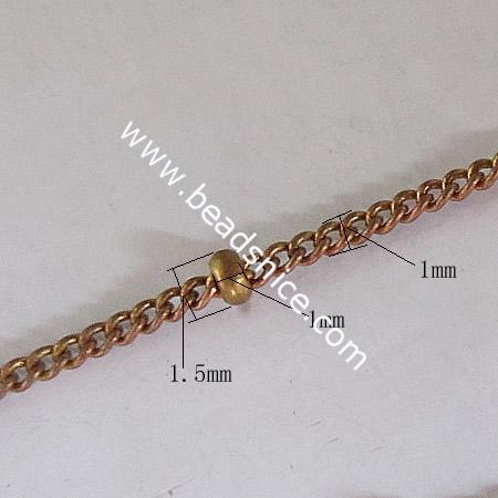 Brass Chain,1x1.5mm,Nicmkel-Free,Lead-Safe,