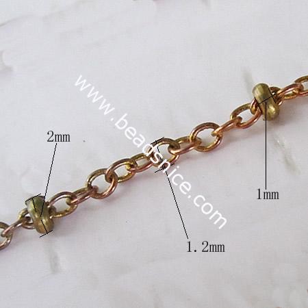 Brass Chain,1x1.2x2mm,Nicmkel-Free,Lead-Safe,