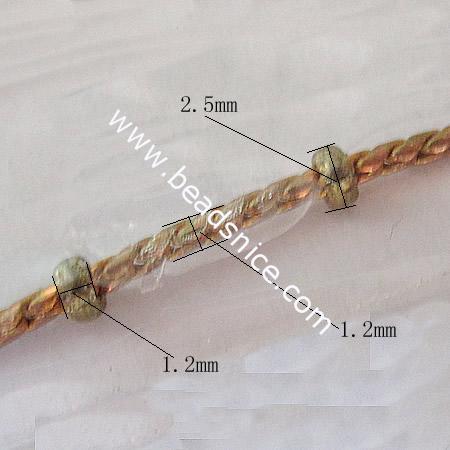 Brass Chain,1.2x2.5mm,Nicmkel-Free,Lead-Safe,