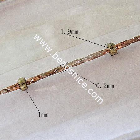 Brass Chain,0.2x1x1.9mm,Nicmkel-Free,Lead-Safe,