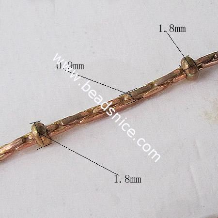 Brass Chain,0.9x1.8mm,Nicmkel-Free,Lead-Safe,