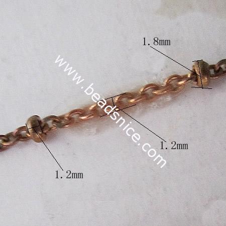 Brass Chain,1.2x1.8mm,Nicmkel-Free,Lead-Safe,