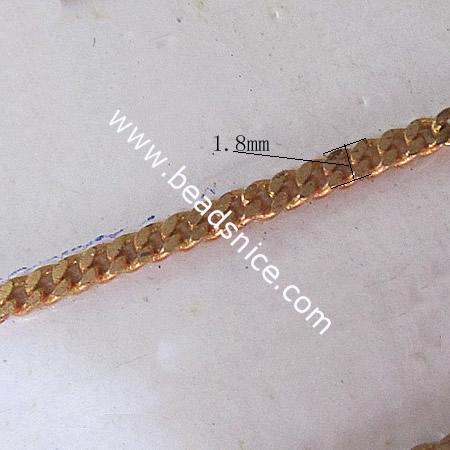 Brass Chain,1.8mm,Nicmkel-Free,Lead-Safe,