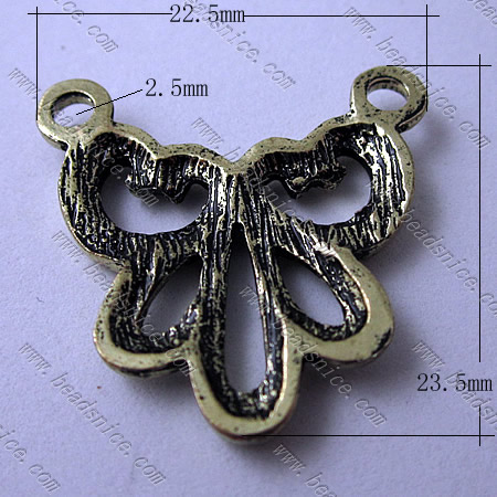 Zinc Alloy Pendant, 22.5x23.5mm,Hole About:2.5mm,Nickel-Free,Lead-Safe,