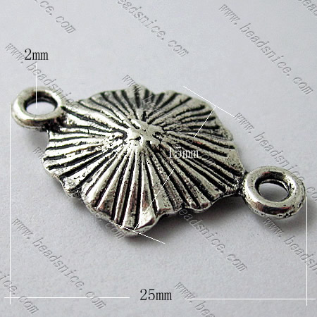 Zinc Alloy Pendant, 15x25mm,Hole About:2mm,Nickel-Free,Lead-Safe,