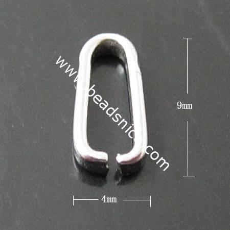 Stainless Steel Pendant Bail,4x9x1.5mm,
